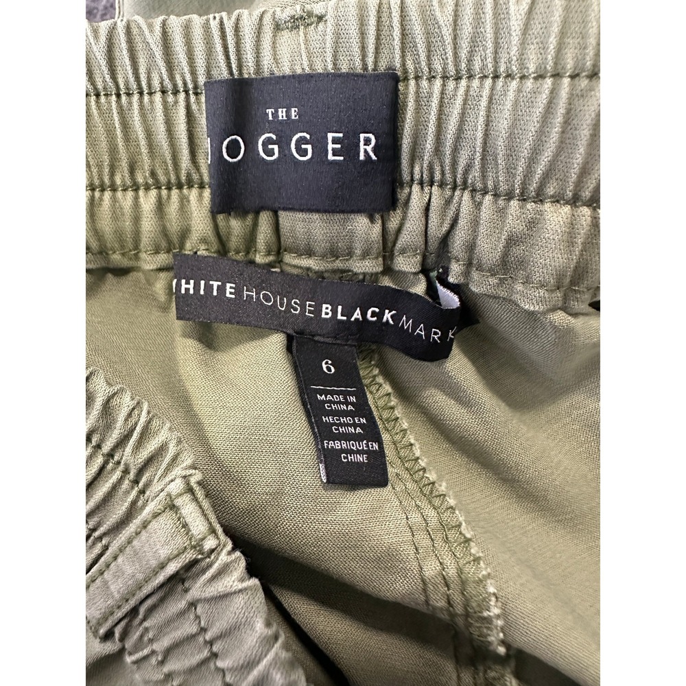 White House Black Market Cargo Jogger Pants Size 6 Olive Green Utility WHBM - Picture 3 of 11